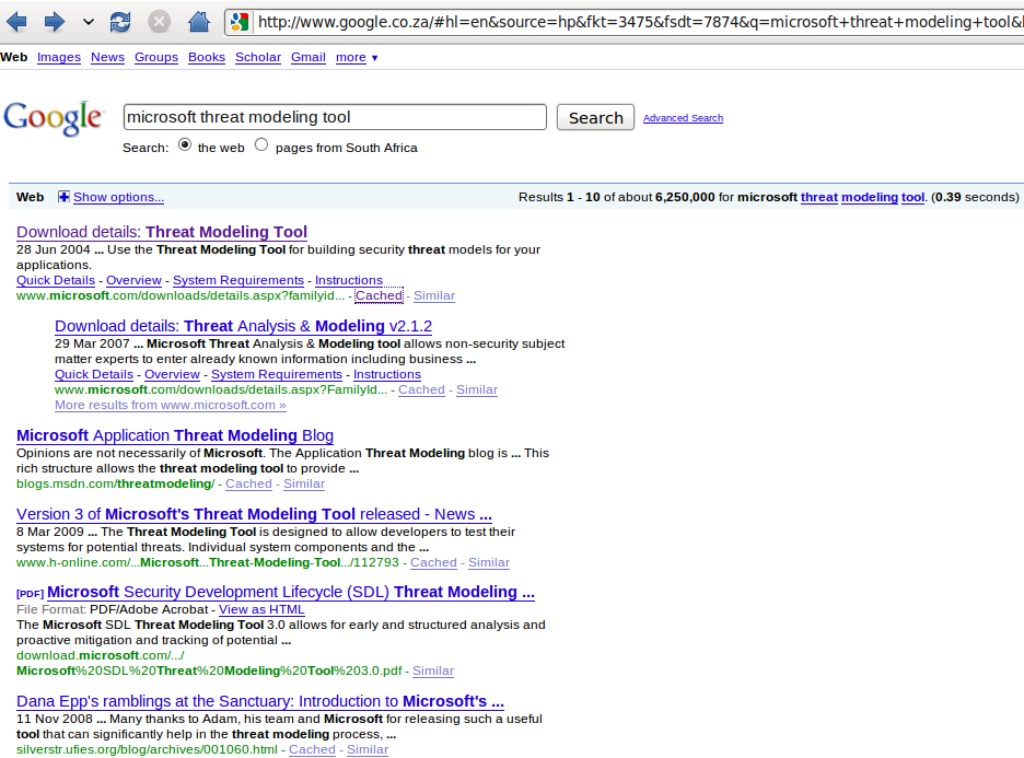 Googling for Threat Modeling Tool Googling for Threat Modeling Tool